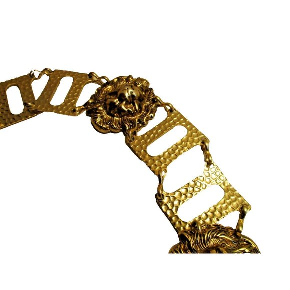 *Bold Lion Link Belt Lightweight Goldtone Metal main image 5